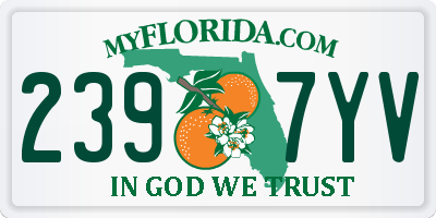 FL license plate 2397YV