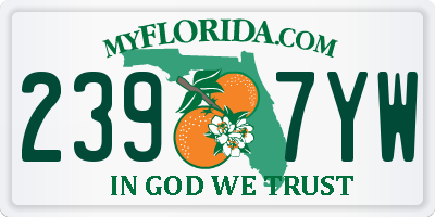 FL license plate 2397YW