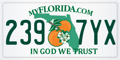 FL license plate 2397YX
