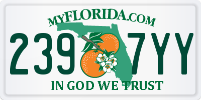 FL license plate 2397YY