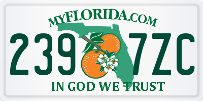 FL license plate 2397ZC
