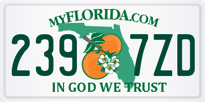 FL license plate 2397ZD