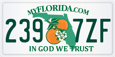 FL license plate 2397ZF