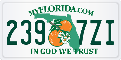 FL license plate 2397ZI