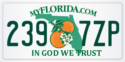 FL license plate 2397ZP