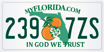 FL license plate 2397ZS
