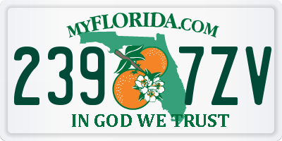 FL license plate 2397ZV