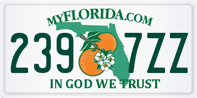 FL license plate 2397ZZ