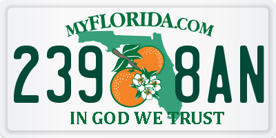 FL license plate 2398AN