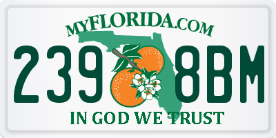 FL license plate 2398BM