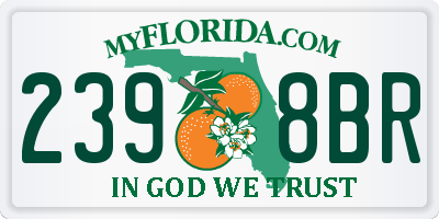 FL license plate 2398BR