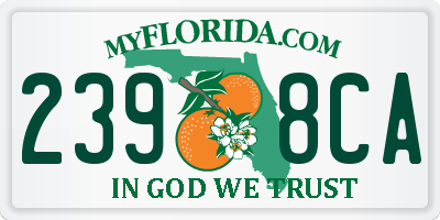 FL license plate 2398CA