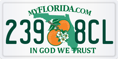 FL license plate 2398CL