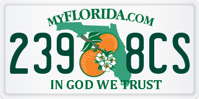 FL license plate 2398CS