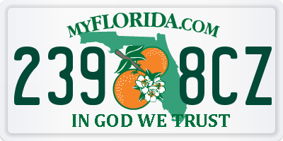 FL license plate 2398CZ