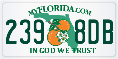 FL license plate 2398DB