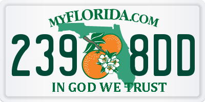 FL license plate 2398DD