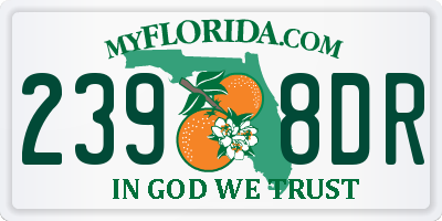 FL license plate 2398DR