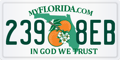 FL license plate 2398EB