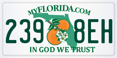 FL license plate 2398EH