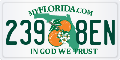 FL license plate 2398EN