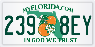 FL license plate 2398EY