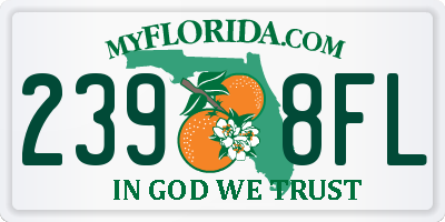 FL license plate 2398FL