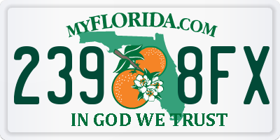 FL license plate 2398FX