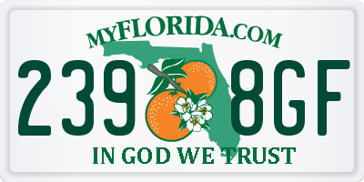 FL license plate 2398GF