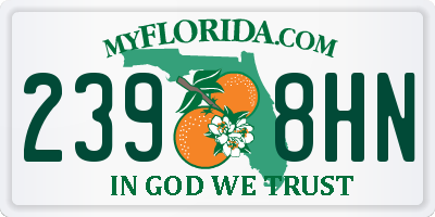 FL license plate 2398HN