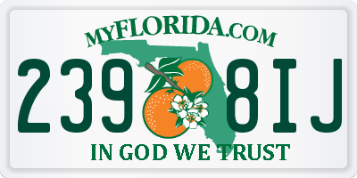 FL license plate 2398IJ