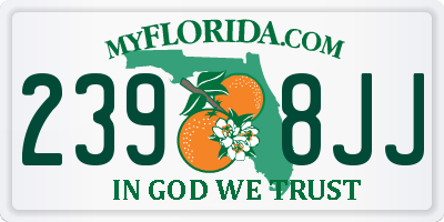 FL license plate 2398JJ