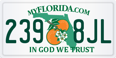 FL license plate 2398JL
