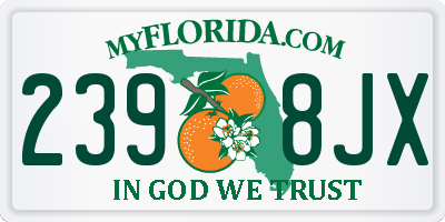 FL license plate 2398JX