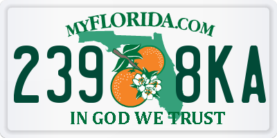 FL license plate 2398KA