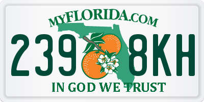 FL license plate 2398KH