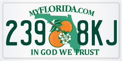 FL license plate 2398KJ