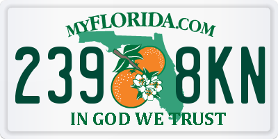 FL license plate 2398KN