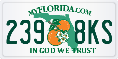 FL license plate 2398KS