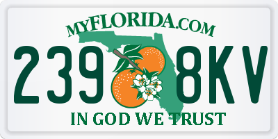 FL license plate 2398KV