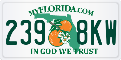 FL license plate 2398KW