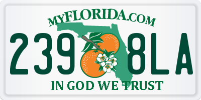 FL license plate 2398LA