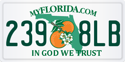 FL license plate 2398LB