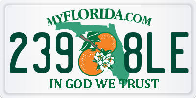 FL license plate 2398LE