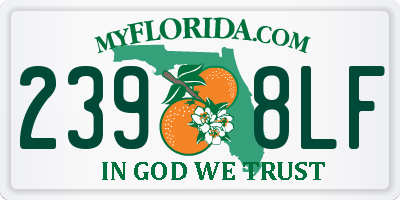 FL license plate 2398LF
