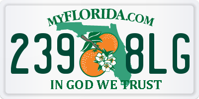 FL license plate 2398LG