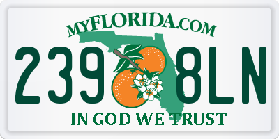 FL license plate 2398LN