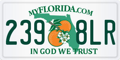 FL license plate 2398LR