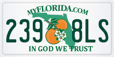 FL license plate 2398LS