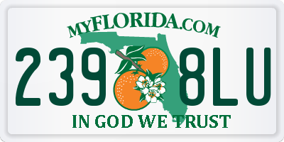 FL license plate 2398LU